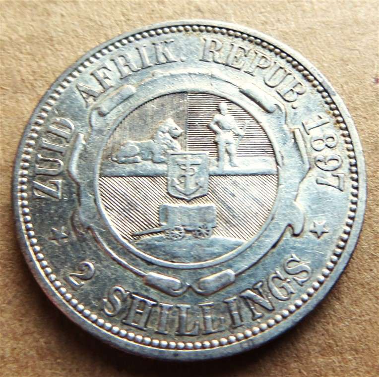 ZAR 1897 Silver 2/ Florin