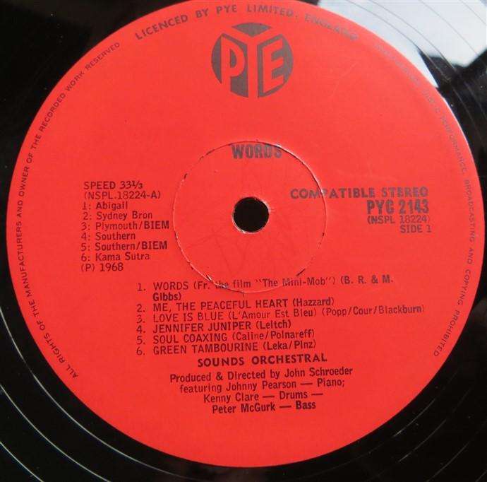 Vintage LP  - Words - Sounds Orchestral
