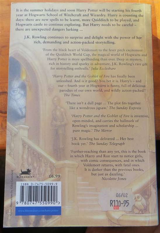 Harry Potter & the Goblet of Fire - J.K Rowling