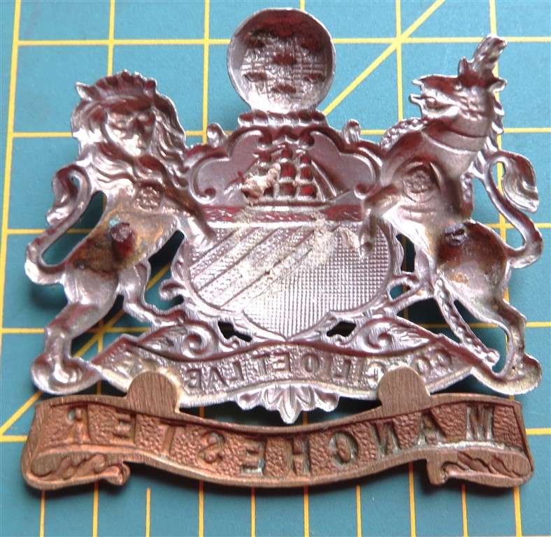 Vintage Manchester Regiment Badge - No Lugs