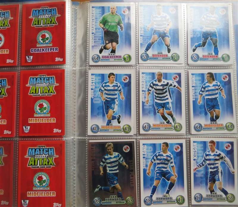 114 x Topps  2007/8 Match Attax Soccer Cards in Album