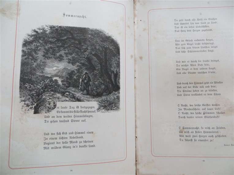 1879 - Album Deutscher Lyrik - Illustrated - Cover damaged