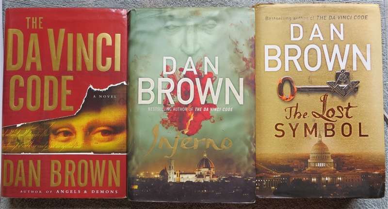 3 x Dan Brown Titles - hardcover - 1 Bid for all 3