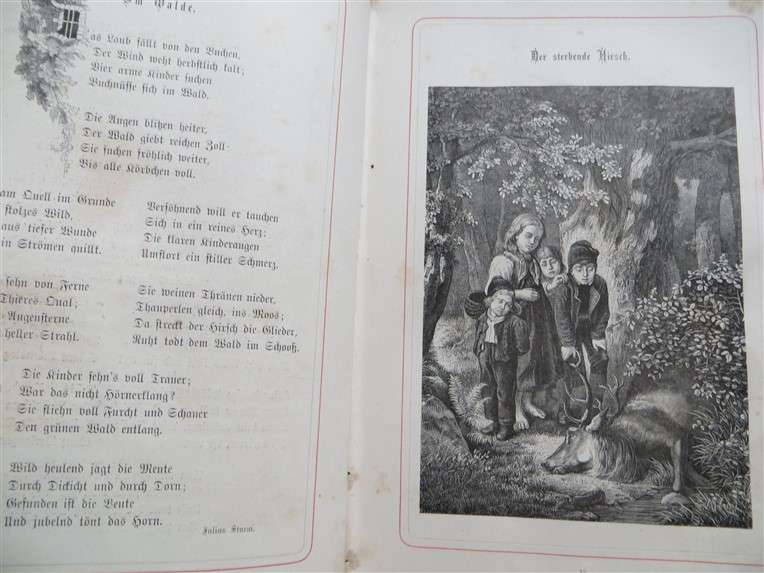 1879 - Album Deutscher Lyrik - Illustrated - Cover damaged