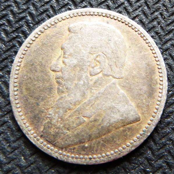 1892 ZAR 6d Sixpence - 0.925 Silver