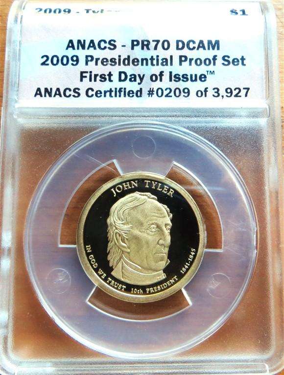 2009 Presidential Proof Set $1 PF70 ANACS - First Day of Issue
