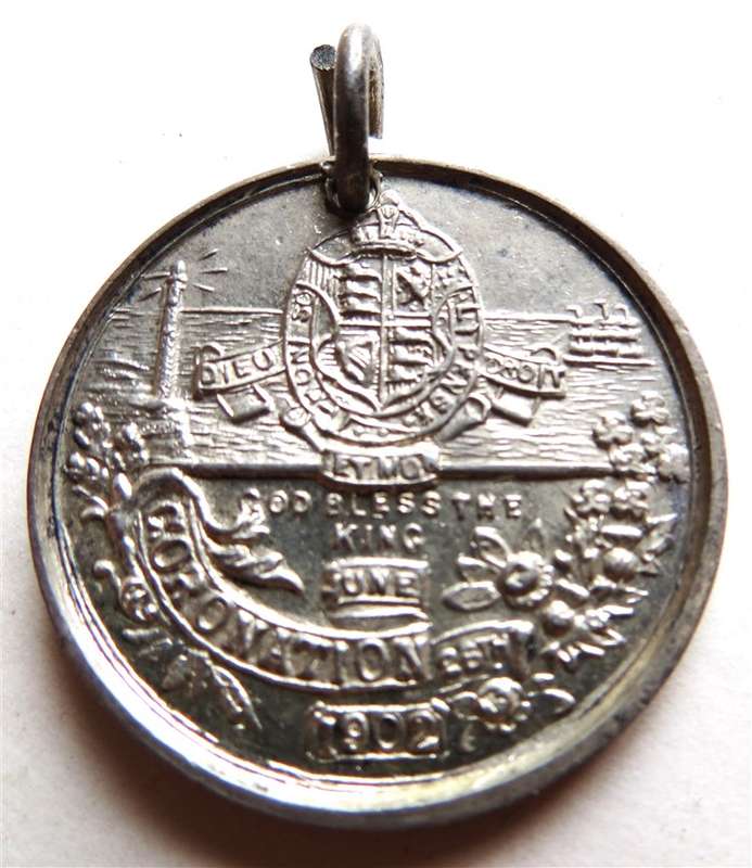 1902 King Edward VII Queen Alexandra Coronation Medallion