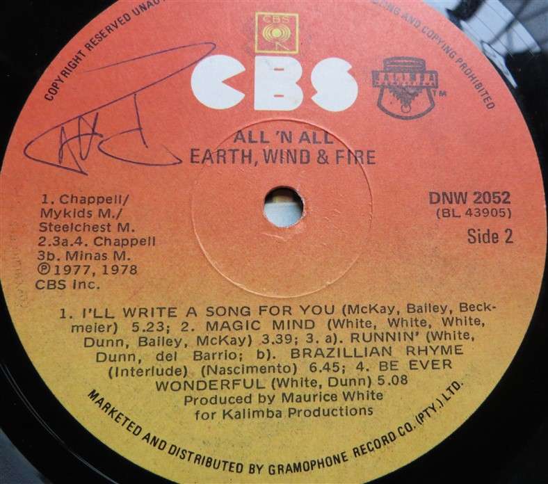 Earth Wind & Fire - All n'All - Vintage LP - VG
