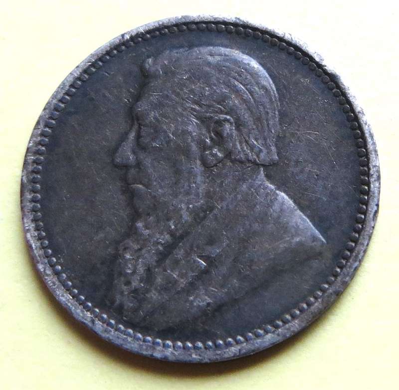 ZAR 1896 3d Threepence SILVER 0.925