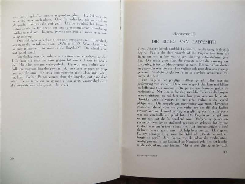 Boer war - Oorlogsavonture van Genl. Wynand Malan - H.J.C Pieterse