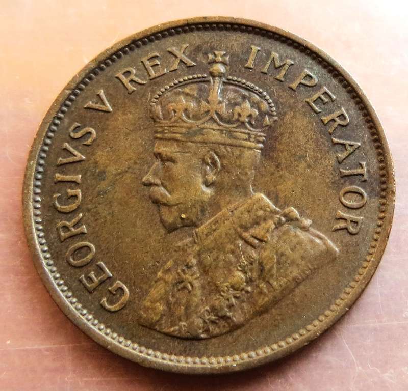 1934 SA Union Half Penny Coin