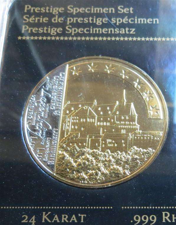 Luxembourg Euro Prestige Set - Gold Plated