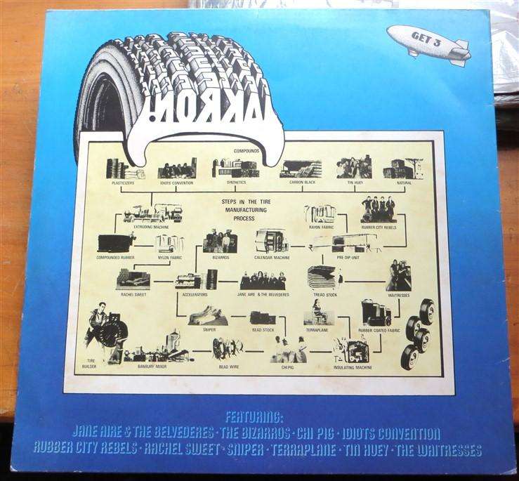 Akron Ohia Compilation - Stiff Records - Vintage Vinyl LP Vinyl VG / Cover VG