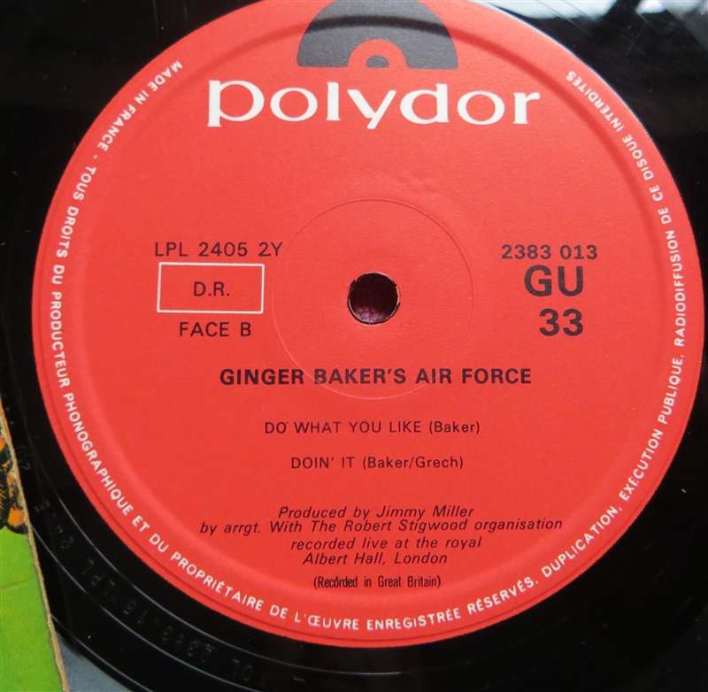 Ginger Baker's Air Force - Live Royal Albert Hall - made in France Vinyl LP