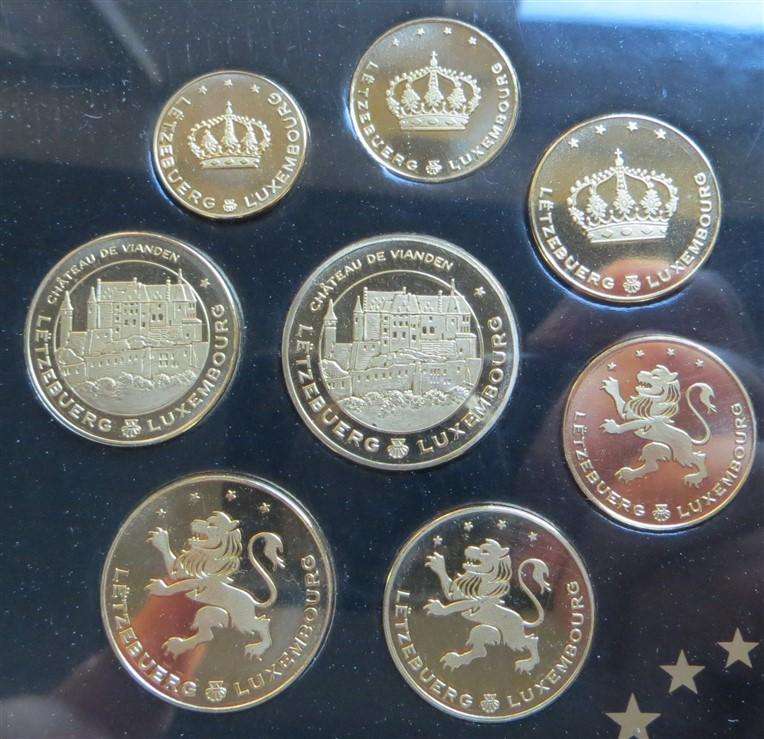 Luxembourg Euro Prestige Set - Gold Plated