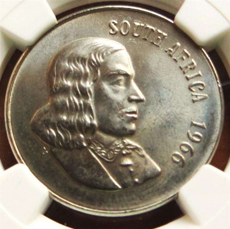 1966 50c English - NGC Graded MS63 - Only 1 in this grade and only 7 Higher