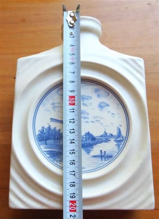 Ceramic Vase / Bottle Blue & White - Dutch / Holland