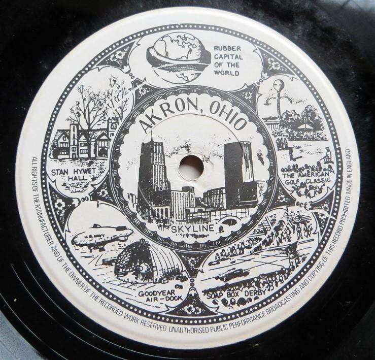 Akron Ohia Compilation - Stiff Records - Vintage Vinyl LP Vinyl VG / Cover VG