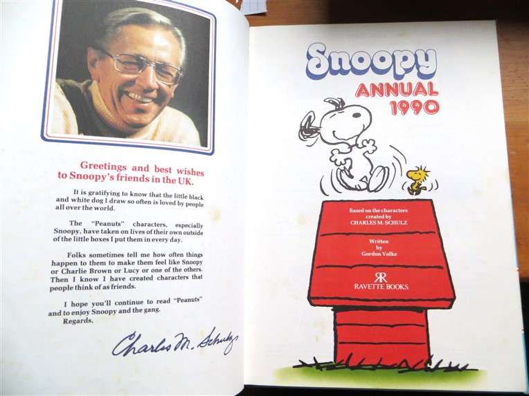 Snoopy Annual - Charles M Schultz - Hardcover  - 1990