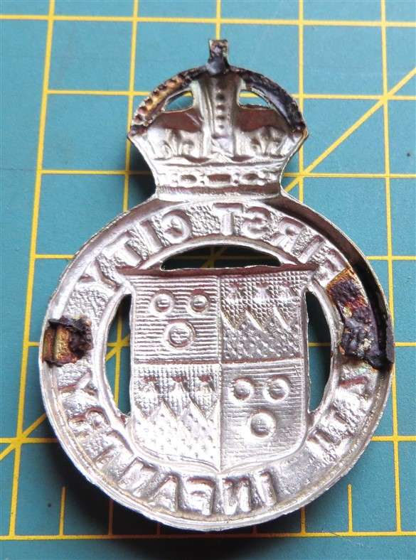First City 4th Infantry Badge - No Lugs