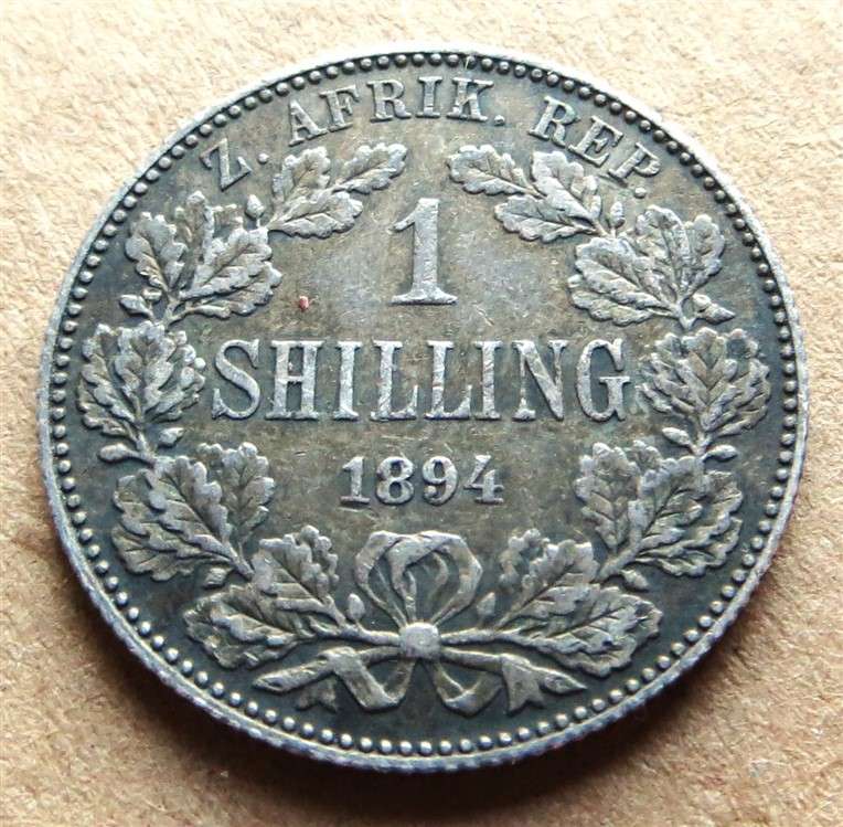 ZAR 1894 Silver 1/ Shilling