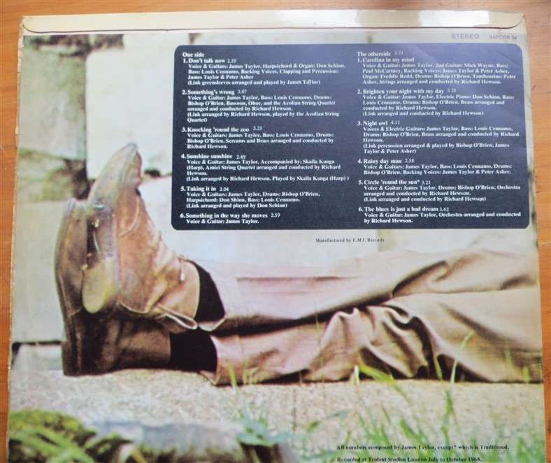 James Taylor - First Album - Vintage LP - VG