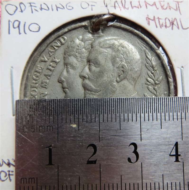 1910 SA Union Opening of Parliament Medallion