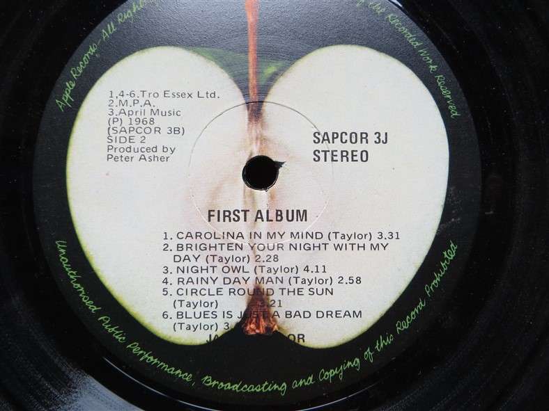 James Taylor - First Album - Vintage LP - VG