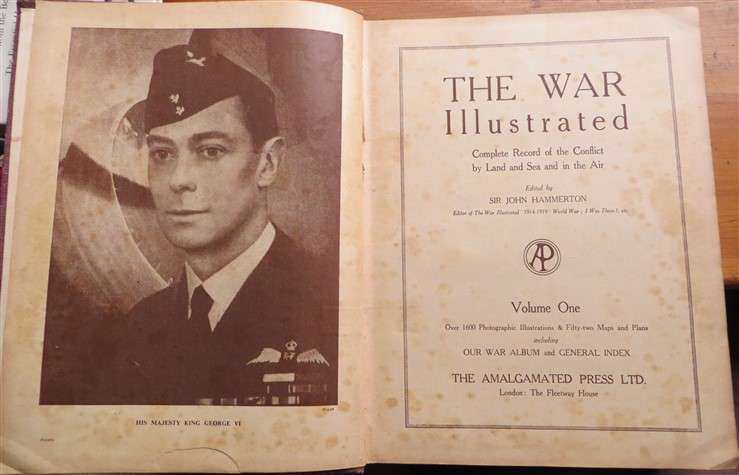 The War Illustrated - Sir John Hammerton - Vol.1 Hardcover - Foxing present