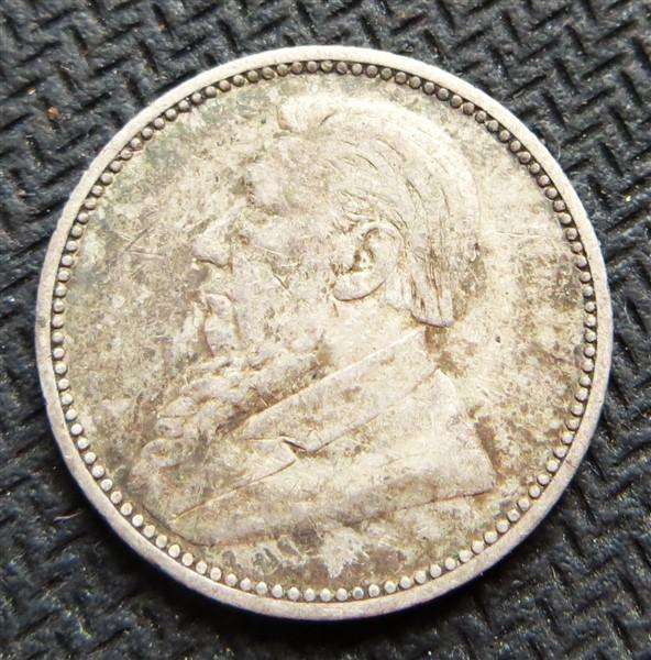 1896 ZAR 6d Sixpence - 0.925 Silver