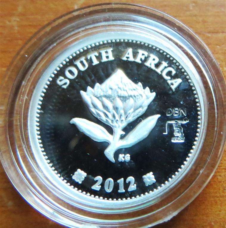 2012 Gautrain Oom Paul Flypress Tickey - Durban Coin Show Mark - Mintage : 786