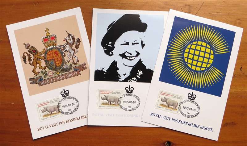1995 Royal Visit Postcard Set