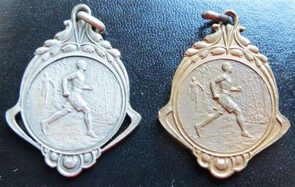 3 x 1920's Athletics Running Medals - 1 Bid for Both
