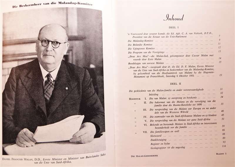 Malan Gedenkboek - 1951 - Jacques Malan