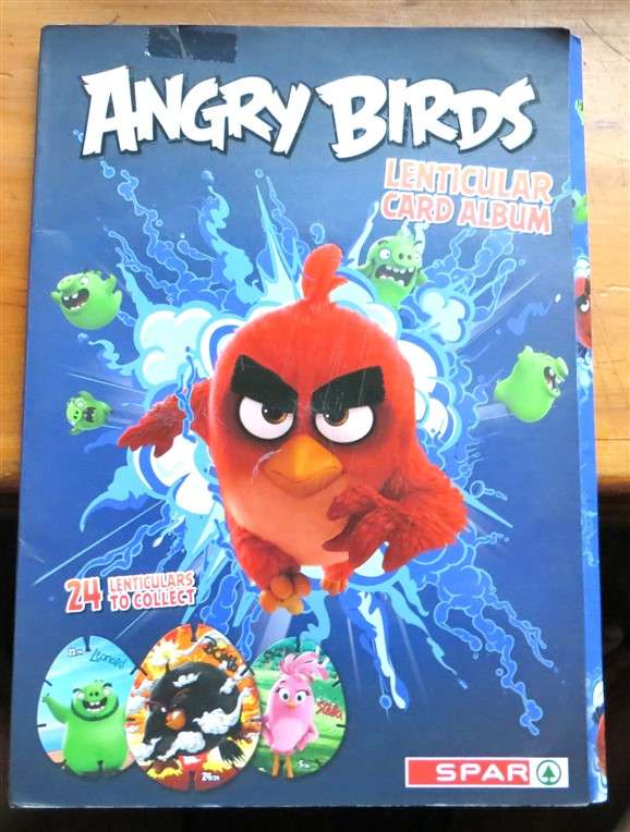Angry Birds Lenticular Cards Album (1 missing) + Guide Book