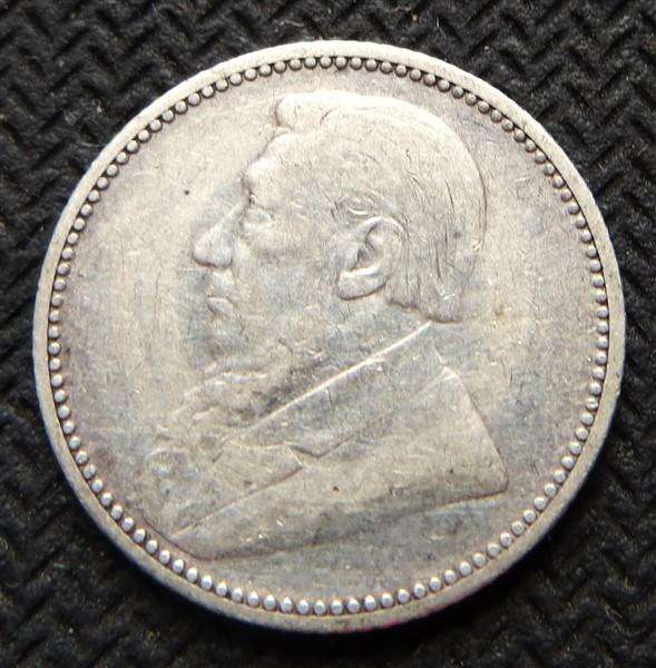 1897 ZAR 6d Sixpence - 0.925 Silver