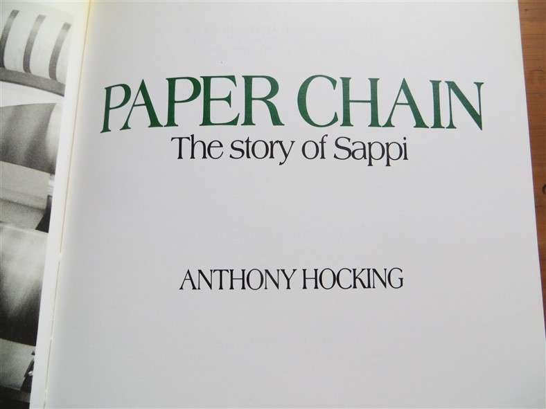 Paper Chain - Anthony Hocking - Hardcover with Dustcover Sapp[ 50th Anniv.