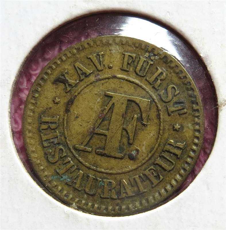 Circa. 1900 Austria Restuarant Token