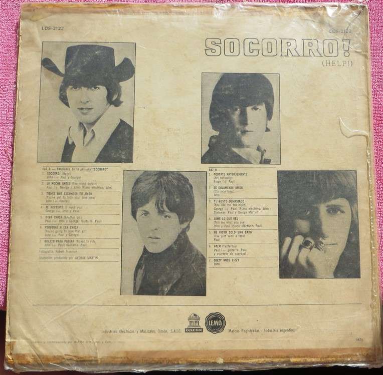 The Beatles - Socorro Vintage Vinyl LP - VG cover poor