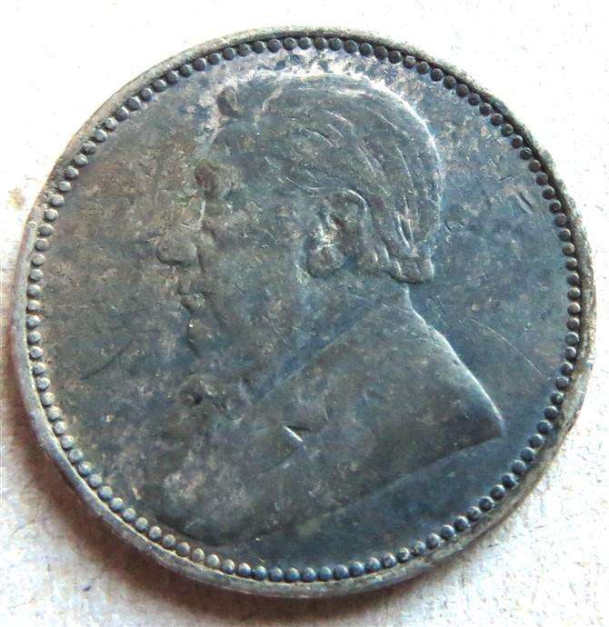1896 ZAR 6d Sixpence - Silver 92.5%