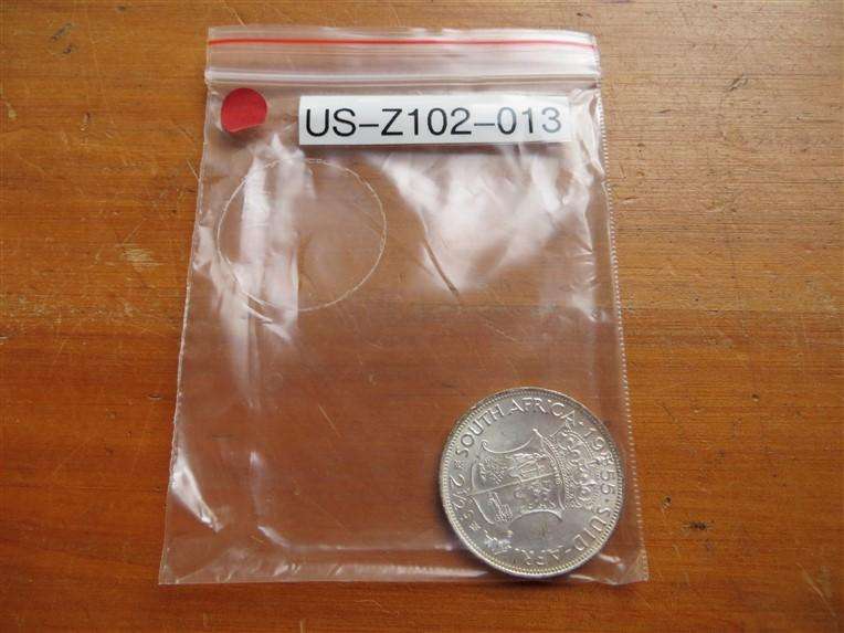 1955 SA Union 2/6 Shillings Halfcrown Silver - Condition
