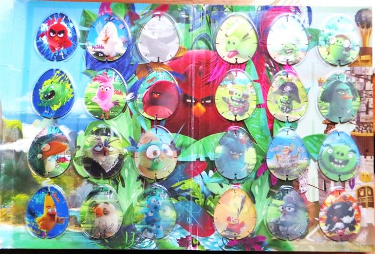 Angry Birds Lenticular Cards Album (1 missing) + Guide Book