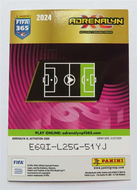 Panini FIFA 365 Soccer Trading Card Rafael Borre