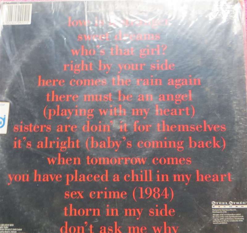 Eurythmics - Greatest Hits Vintage Vinyl LP