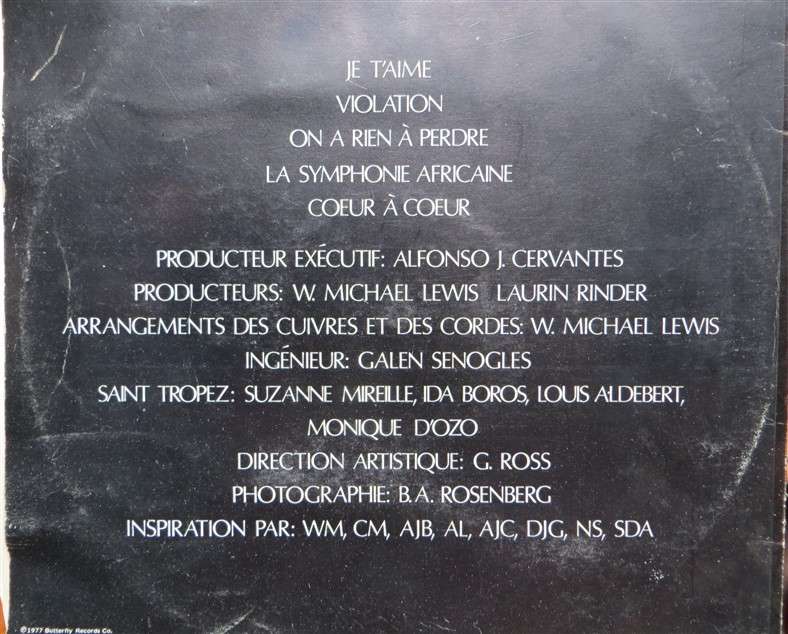 Je Taime - Saint Tropez - Vintage LP - VG