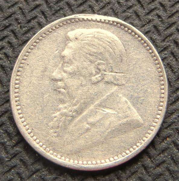1897 ZAR 3d Three pence - 0.925 Silver