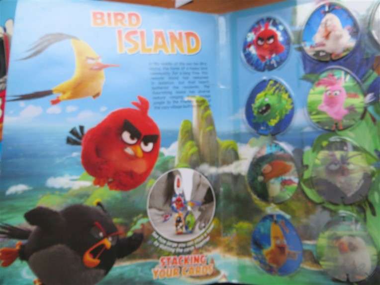 Angry Birds Lenticular Cards Album (1 missing) + Guide Book