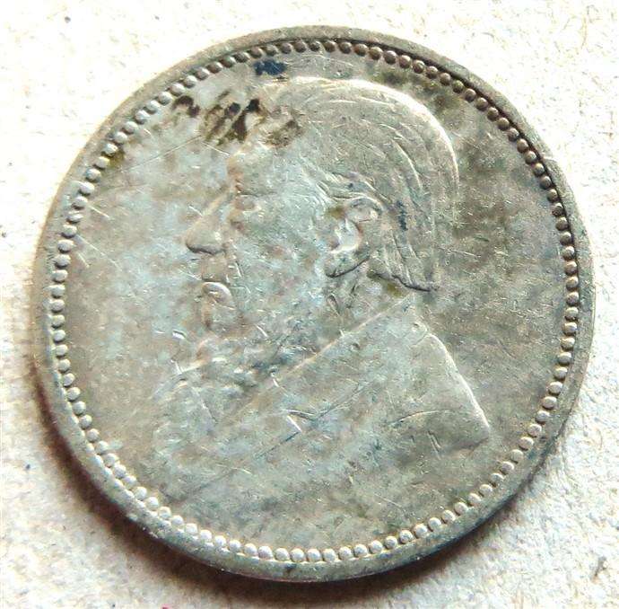 1897 ZAR 3d Threepence - Silver 92.5%