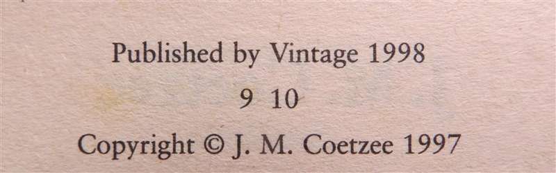 J.M Coetzee - Boyhood - 1998