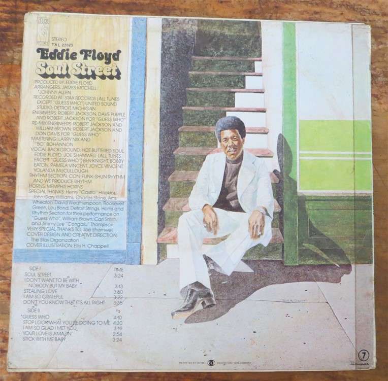 Soul Street Eddie Floyd - Vinyl LP - VG